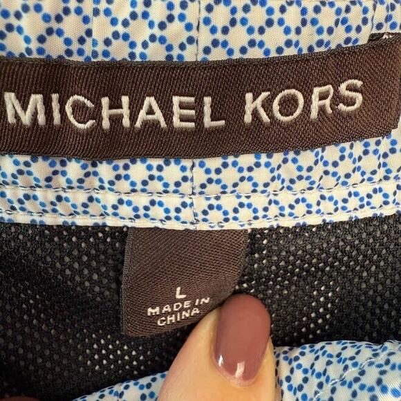 Michael Kors Swim Trunks Mens Large Blue Mesh Liner Shorts *Missing Drawstring - Picture 4 of 9